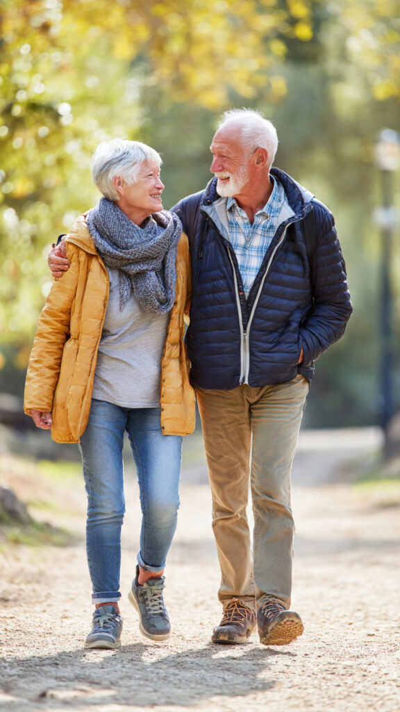 senior couple

walking together for healthy and safe aging