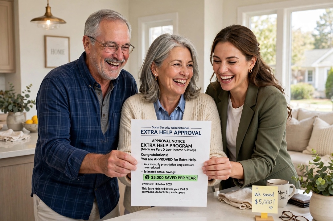Extra Help approval $5000 saved per year family celebration USA